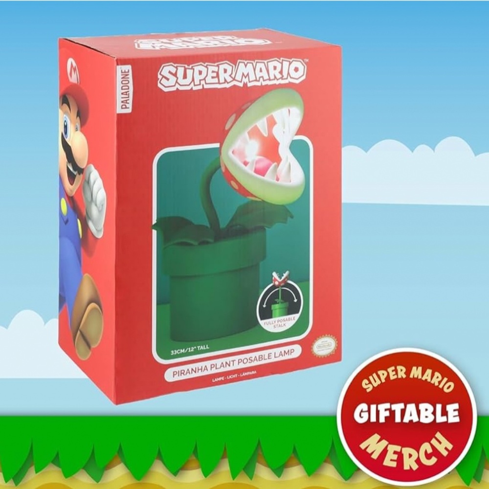 Super Mario Piranha Lamp NWT